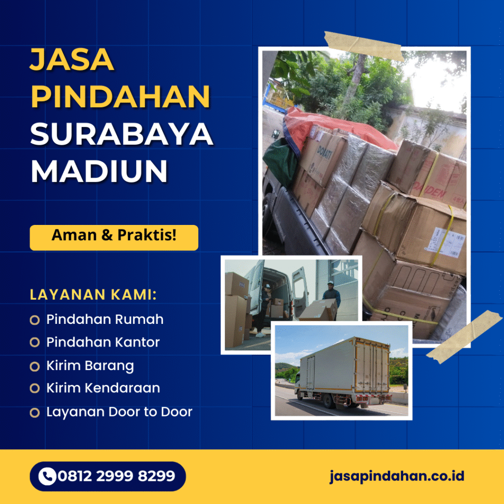 Jasa Pindahan Surabaya Madiun