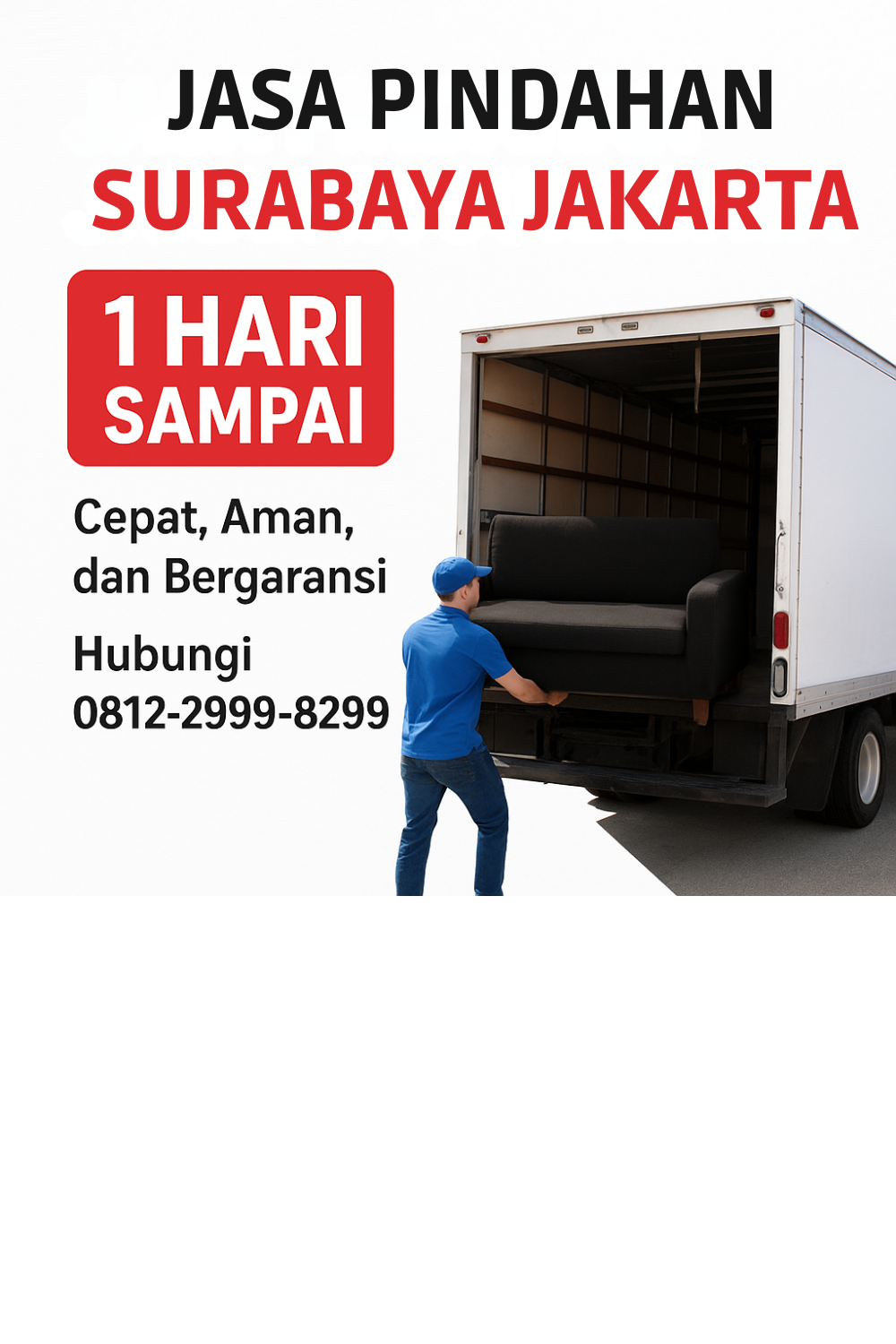 JASA PINDAHAN SURABAYA JAKARTA 1 HARI SAMPAI