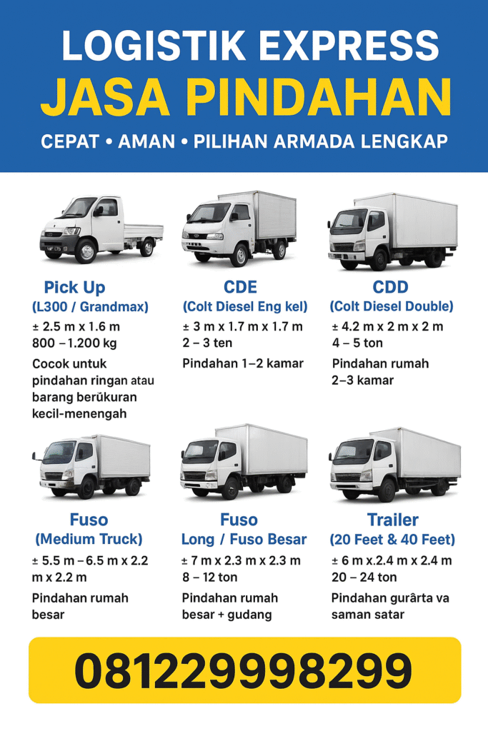 Jasa Pindahan Dengan Armada Cdd Box